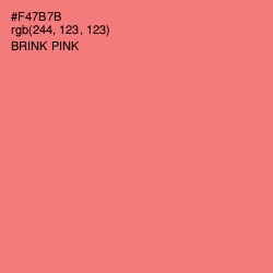 #F47B7B - Brink Pink Color Image